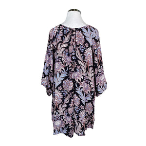 Unisex Zizzi - Schiffon tunic, size 50 - Black (2)