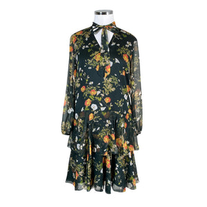 Unisex Lauren Ralph Lauren - Schiffon dress, size 42 - Green (1)