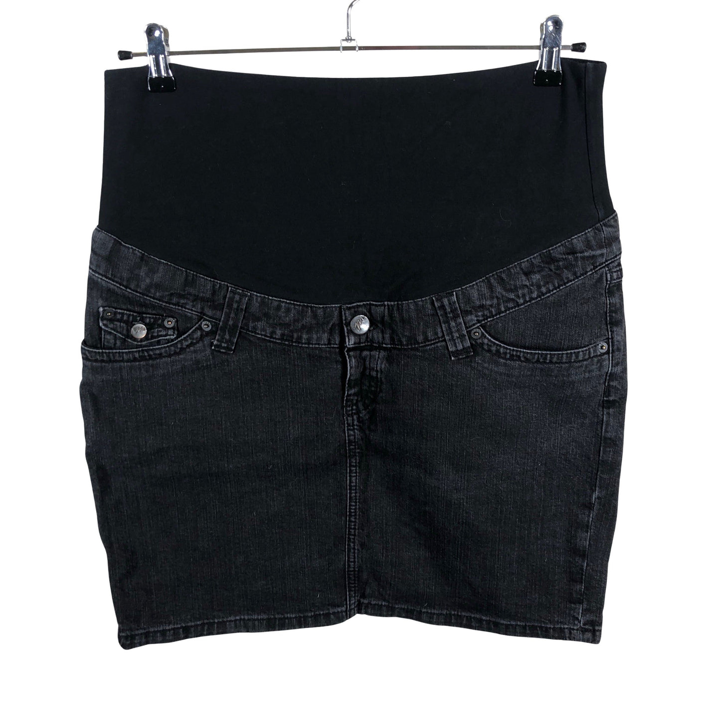 Unisex H&M Mama - Denim skirt, size 40 - Gray (1)