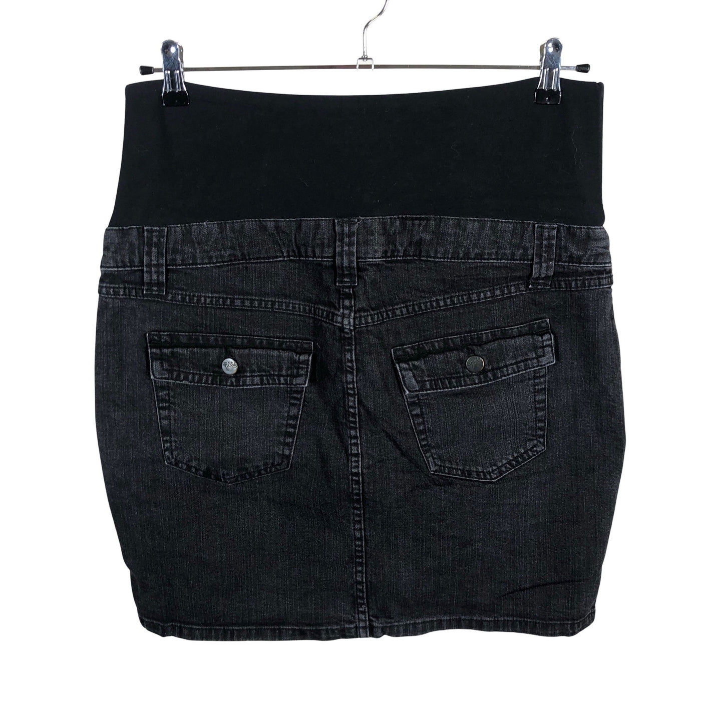 Unisex H&M Mama - Denim skirt, size 40 - Gray (2)