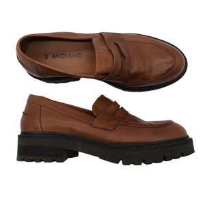 Unisex Andiamo - Loafers, size 40 - Brown (1)