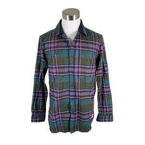 Unisex Cottonfield - Flannel shirt, size L - Green (1)