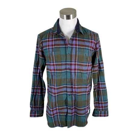 Unisex Cottonfield - Flannel shirt, size L - Green ()