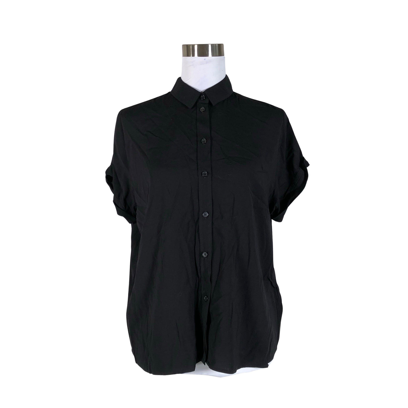 Unisex Samsoe&Samsoe - Short-sleeved blouse, size 38 - Black (1)