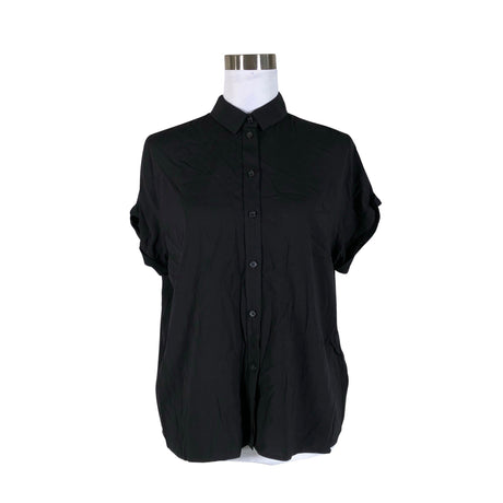 Unisex Samsoe&Samsoe - Short-sleeved blouse, size 38 - Black ()