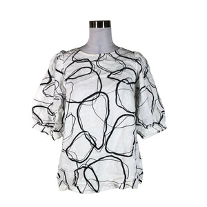 Unisex Cuosi - Short-sleeved blouse, size 40 - White (1)