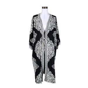 Unisex Cream - Schiffon dress, size One size - Black (1)