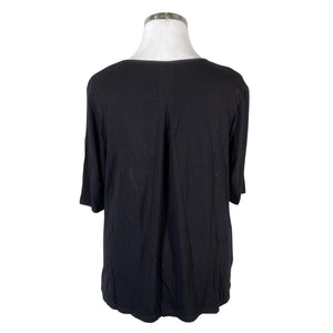 Unisex Barbara Lebek - Short-sleeved blouse, size 44 - Black (2)
