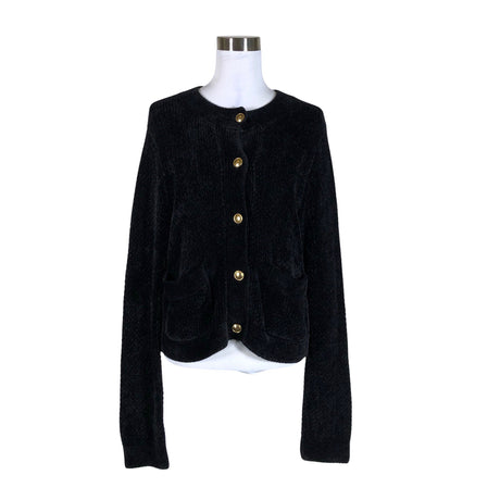 Unisex Part two - Cardigan, size 38 - Black ()