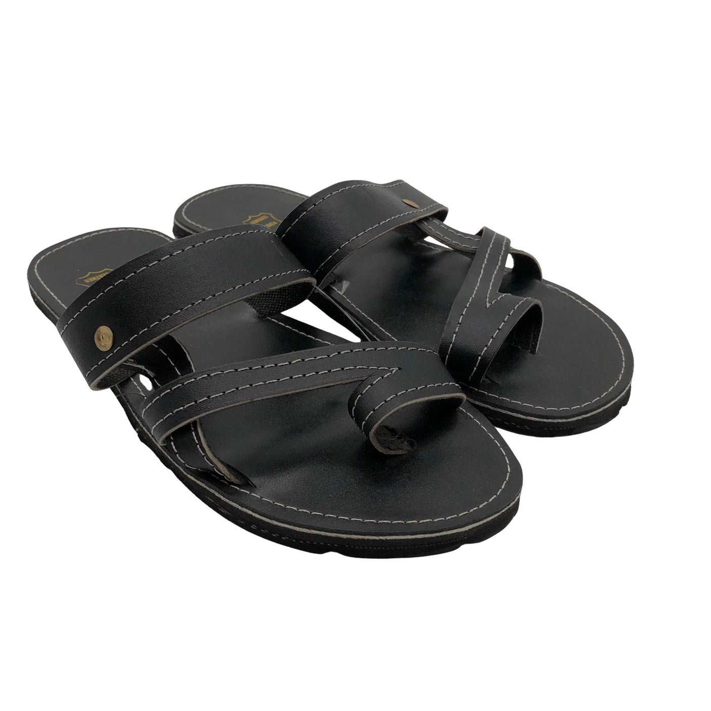 Unisex Handmade - Sandals, size 43 - Black (2)