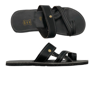 Unisex Handmade - Sandals, size 43 - Black (1)