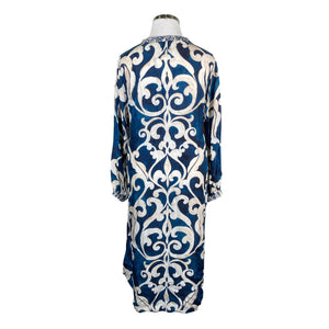 Unisex Gustav - Schiffon dress, size 42 - Blue (2)