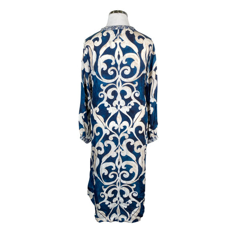 Unisex Gustav - Schiffon dress, size 42 - Blue (2)