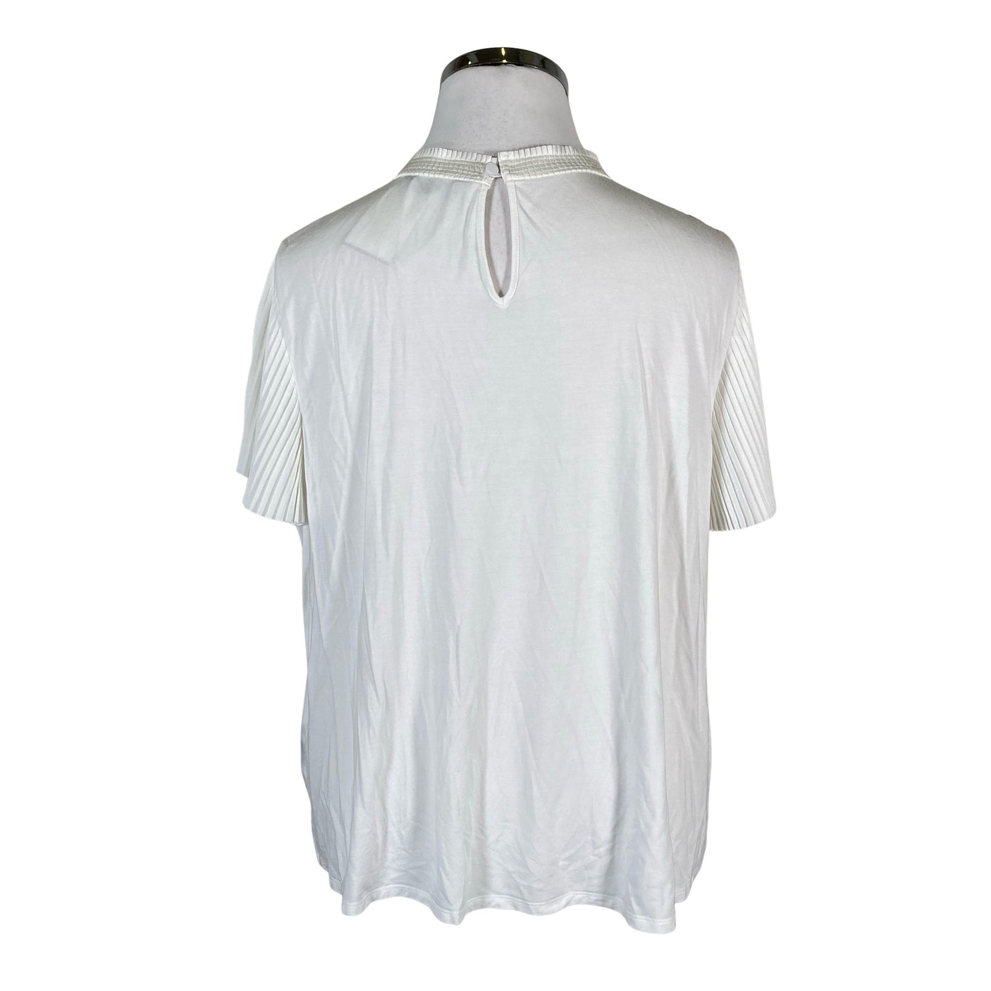 Unisex Marks&Spencer - Short-sleeved blouse, size 46 - White (2)