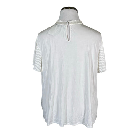 Unisex Marks&Spencer - Short-sleeved blouse, size 46 - White (2)