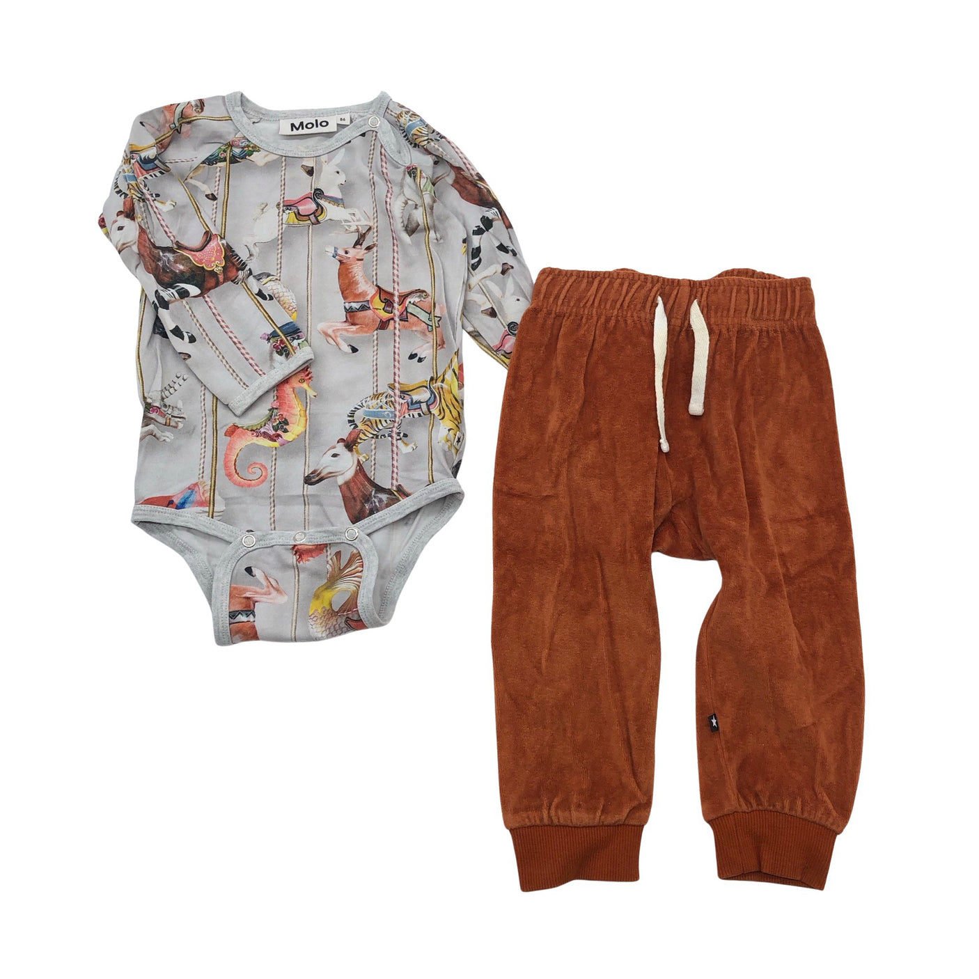 Unisex Molo Kids - Body, size 80 - 86 - Gray (1)