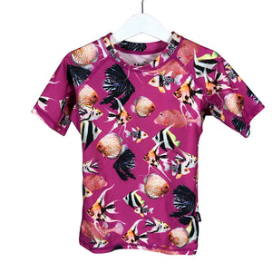 Unisex Molo Kids - Swim shirt, size 110 - 116 - Pink (1)