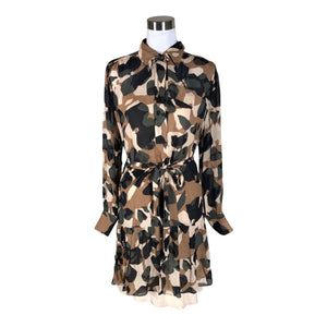 Unisex Hugo Boss - Schiffon dress, size 40 - Brown (1)