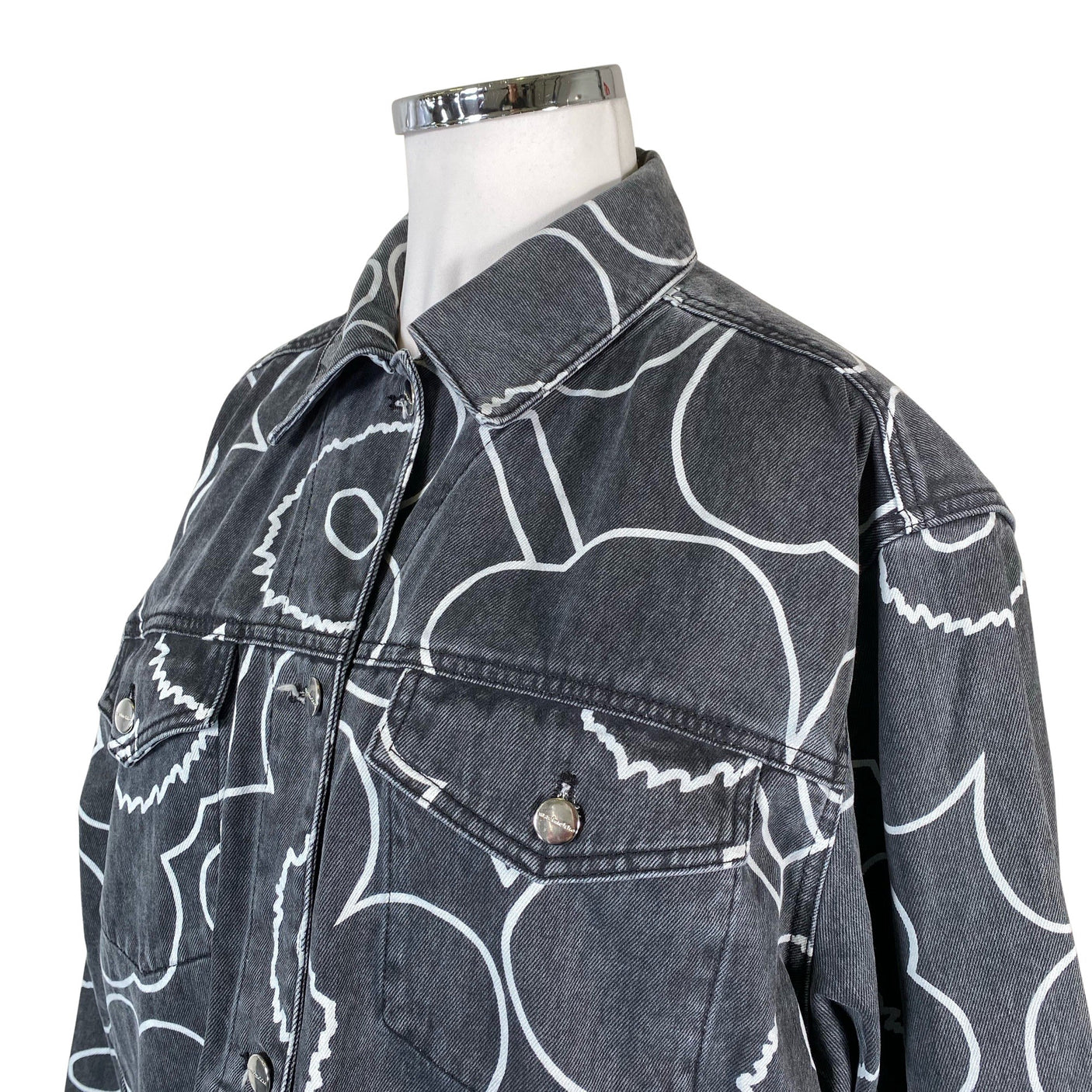 Unisex Marimekko - Denim jacket, size 42 - Gray (3)