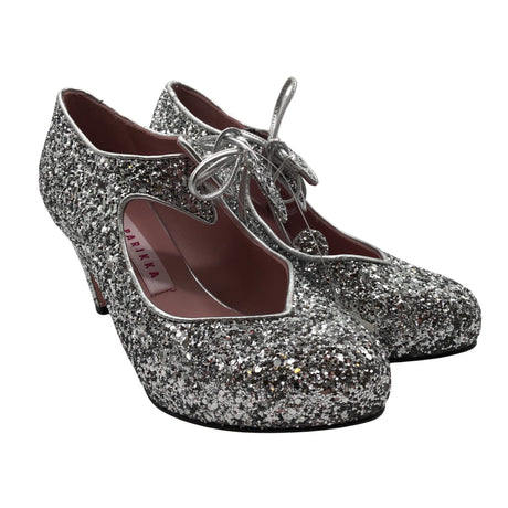 Unisex Minna Parikka - Evening high heels, size 36 - Silver (2)