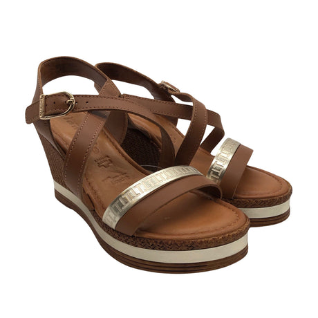 Unisex Tamaris - Wedge sandals, size 36 - Brown (2)