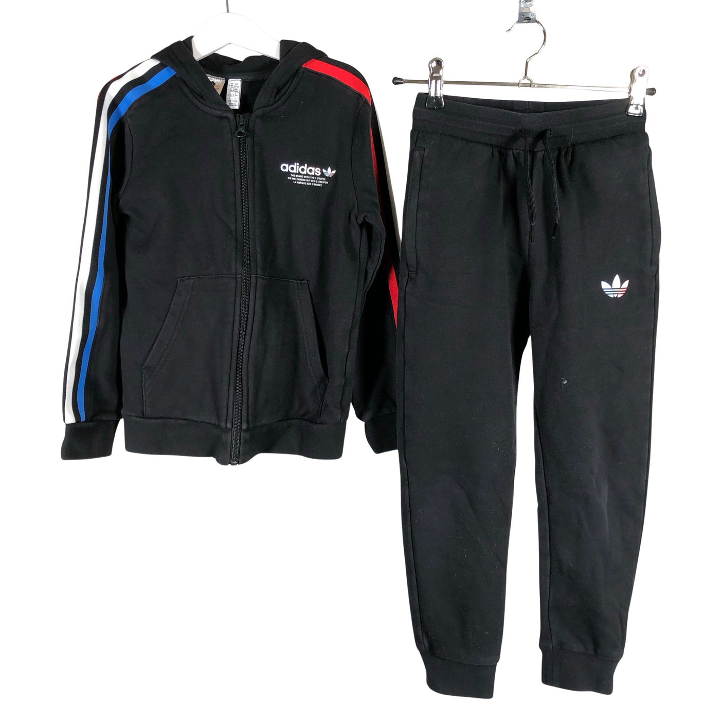 Unisex Adidas - Sweatshirt and pants set, size 122 - 128 - Black (1)