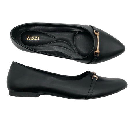 Unisex Zizzi - Ballerinas, size 39 - Black ()