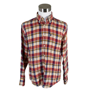 Unisex Barbour - Collared shirt, size L - Wine red (1)