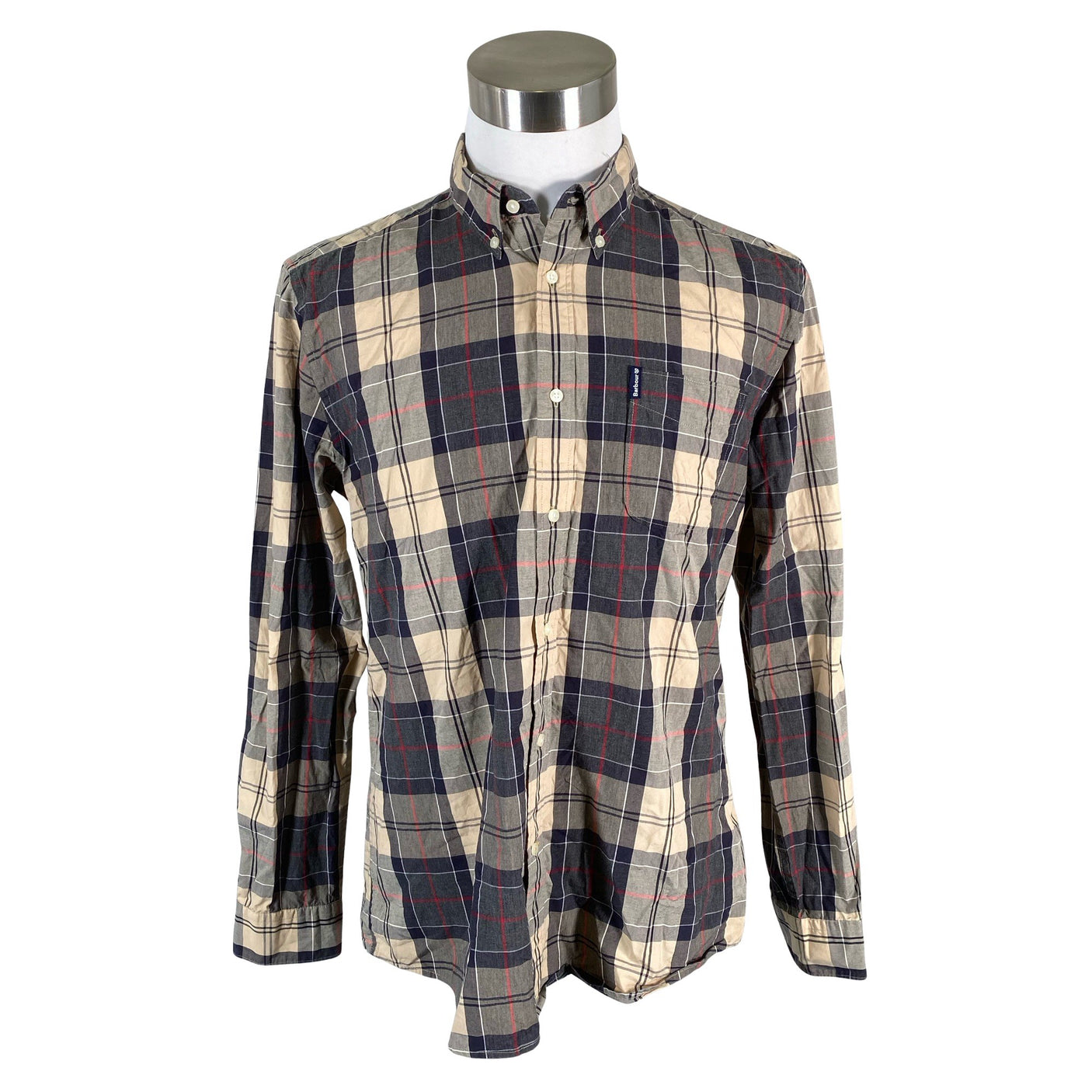 Unisex Barbour - Collared shirt, size L - Beige (1)