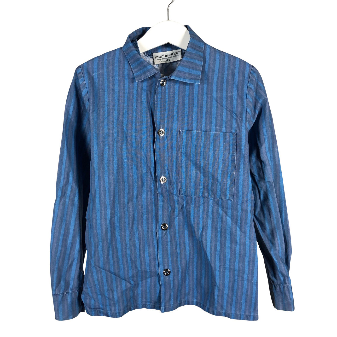 Unisex Marimekko - Collared shirt, size 116 - 122 - Blue (1)