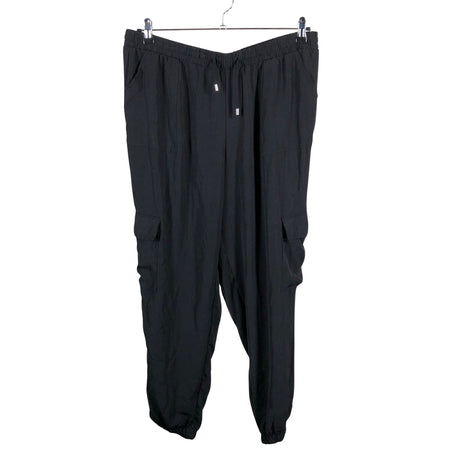 Unisex Zizzi - Schiffon trousers, size 46 - Black ()