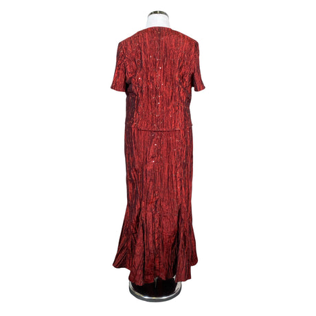 Unisex Merlyn - Evening dress, size 44 - Wine red (2)
