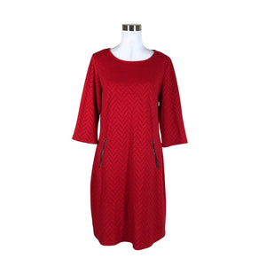 Unisex Fransa - Tricot dress, size 40 - Red (1)