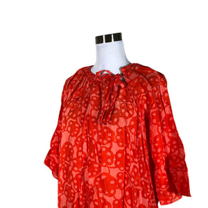 Unisex Marimekko - Schiffon dress, size 38 - Red (3)