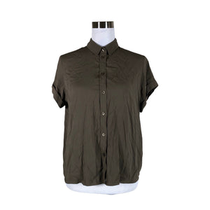 Unisex Samsoe&Samsoe - Short-sleeved blouse, size 36 - Green (1)