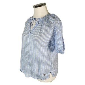Unisex Zabaione - Short-sleeved blouse, size 42 - Light blue (2)