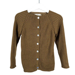 Unisex Konges Slojd - Cardigan, size 98 - 104 - Brown (1)