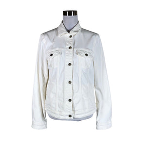 Unisex Esprit - Denim jacket, size 40 - White (1)