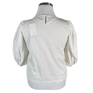 Unisex Marella - Short-sleeved blouse, size 44 - White (2)