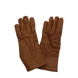 Unisex A+more - Leather gloves, size No size - Brown (1)