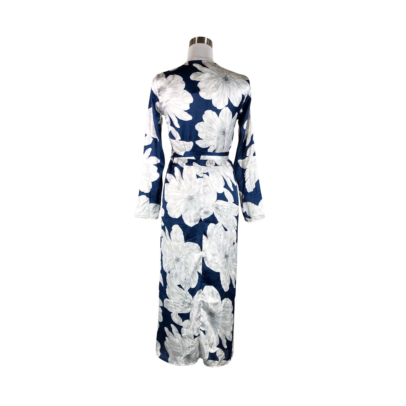 Unisex Dancing Leopard - Schiffon dress, size 38 - Blue (2)