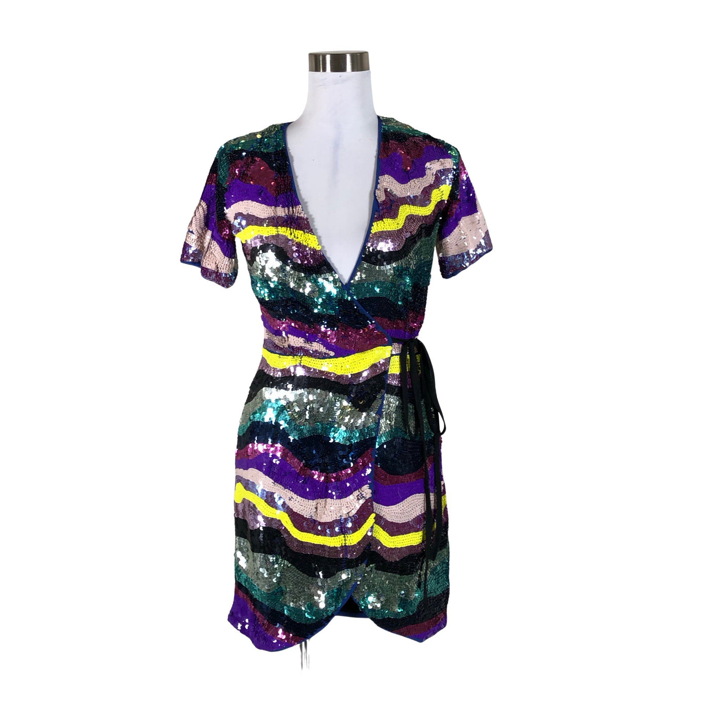 Unisex Dancing Leopard - Party dress, size 34 - Violet (1)