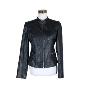Unisex Your Face - Leather jacket, size 36 - Gray (1)
