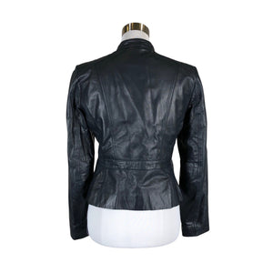 Unisex Your Face - Leather jacket, size 36 - Gray (2)