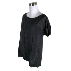 Unisex s.Oliver - Short-sleeved blouse, size 40 - Gray (3)