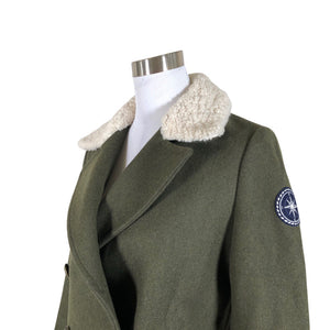Unisex Tommy Hilfiger - Wool coat, size 36 - Green (3)