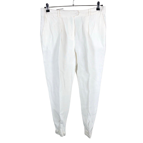 Unisex 120% Lino - Slacks, size 42 - White ()
