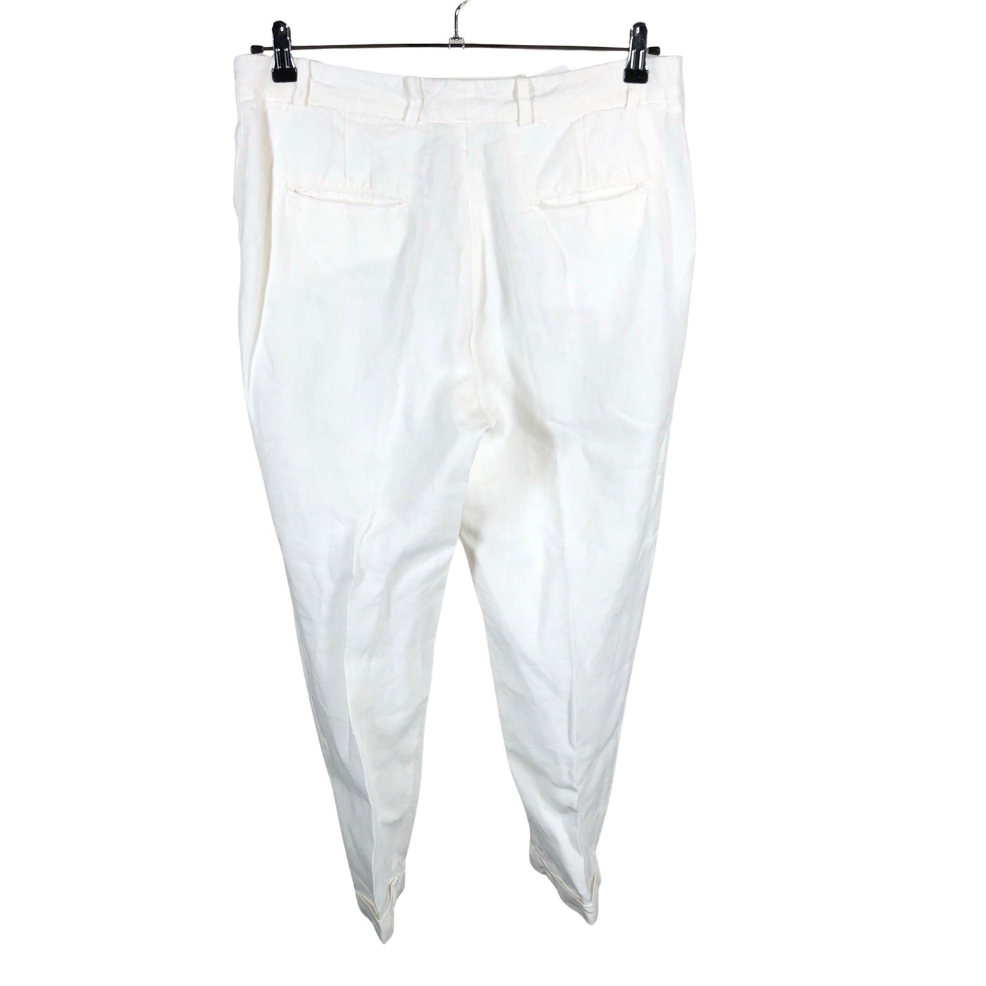 Unisex 120% Lino - Slacks, size 42 - White (2)