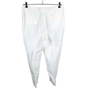 Unisex 120% Lino - Slacks, size 42 - White (2)