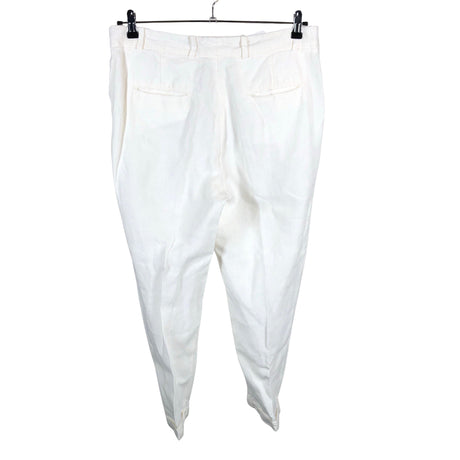 Unisex 120% Lino - Slacks, size 42 - White (2)
